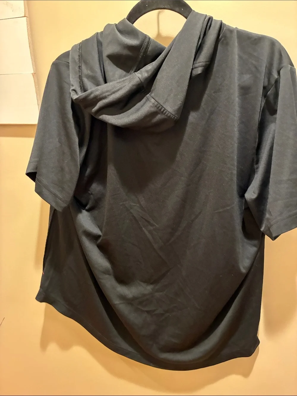 Nike Black Short-Sleeve Hoodie with Gold Arizona 'A' Logo